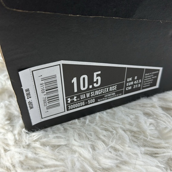 NIB Under Armour Women's Slingflex Rise Sneaker, Merlot Rustic Red 10.5 - Picture 8 of 8